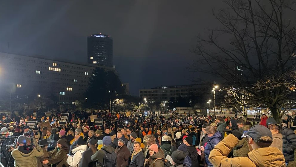 Protest pred Úradom vlády SR