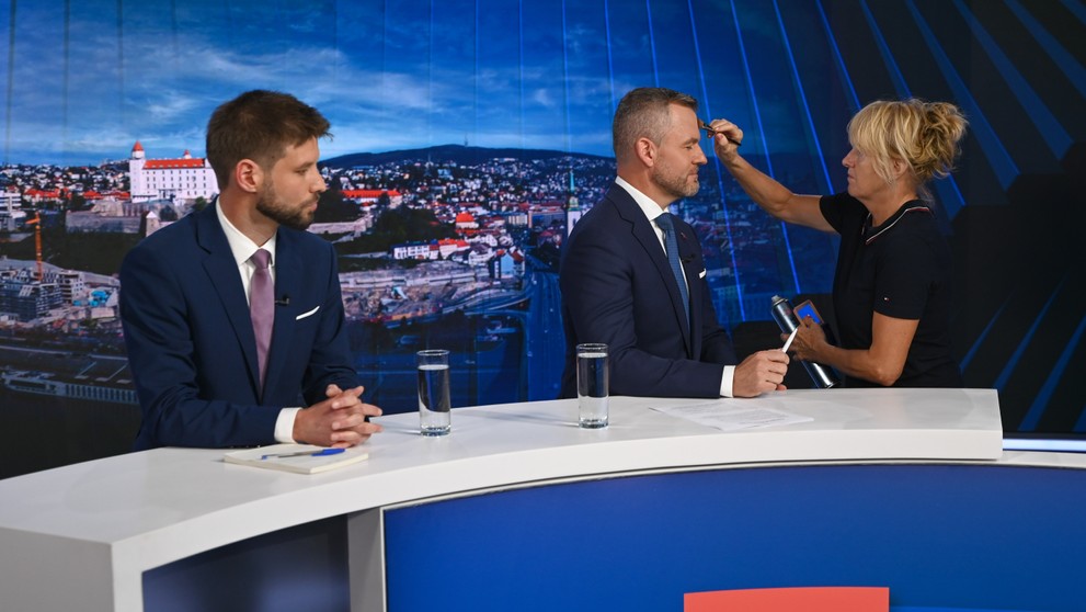 Michal Šimečka a Peter Pellegrini v relácii Na telo.