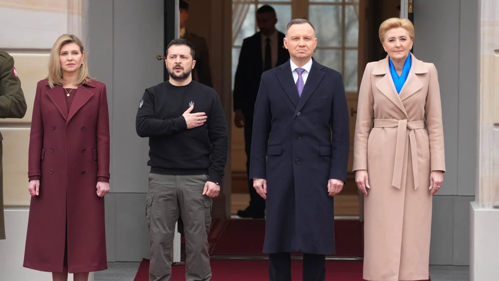 Ukrajinský prezident Volodymyr Zelenskyj v Poľsku.