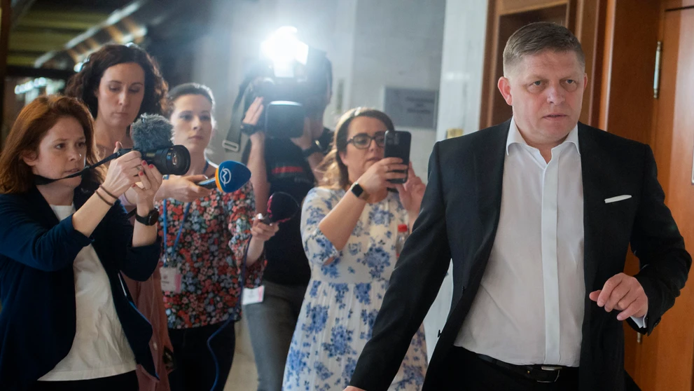 Robert Fico (Smer-SD) po hlasovania o jeho vydaní na väzobné stíhanie.