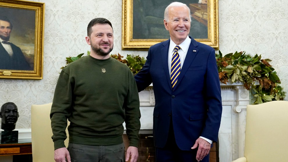 Biden prijal Zelenského v Bielom dome vo Washingtone.