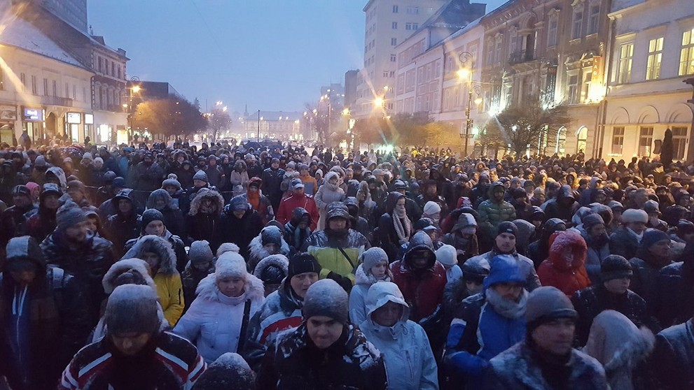Spomienka na Jana Kuciaka a Martinu Kušnírovú v Košiciach.
