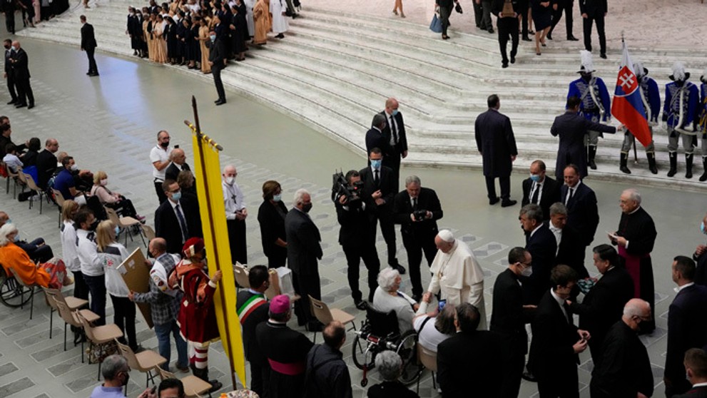 Slováci na generálnej audiencii u pápeža Františka.