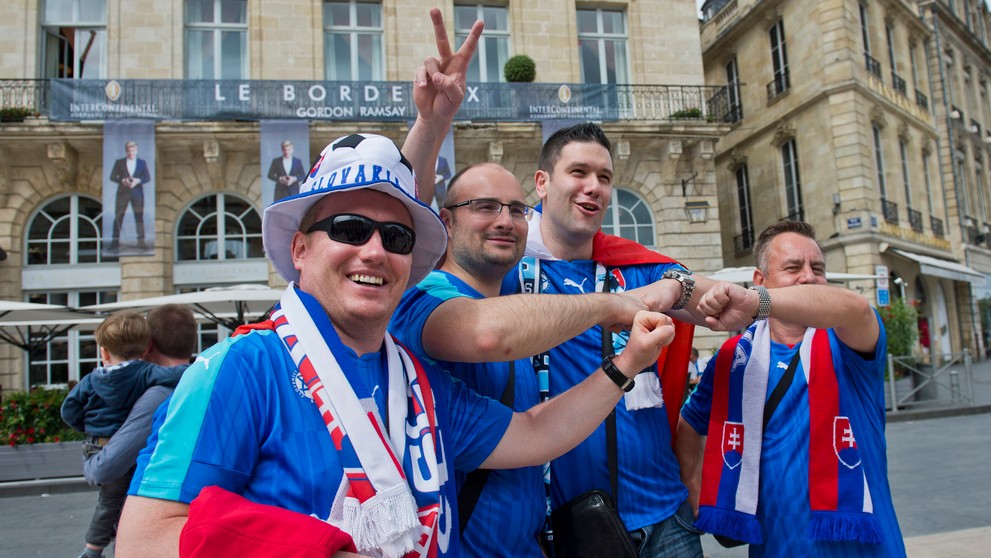 Slovenskí fanúšikovia v Bordeaux