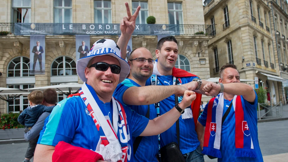 Slovenskí fanúšikovia v Bordeaux