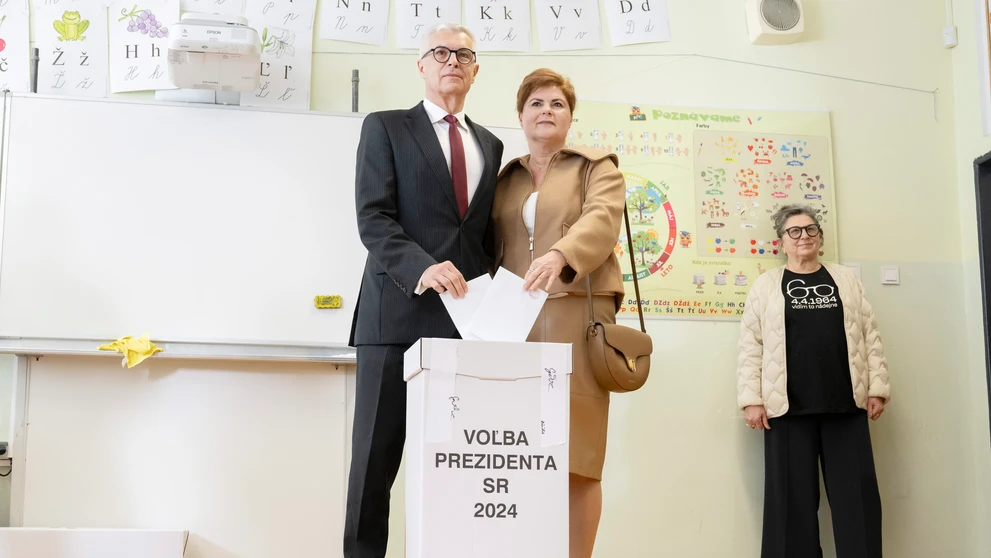 Ivan Korčok volil v Senci.