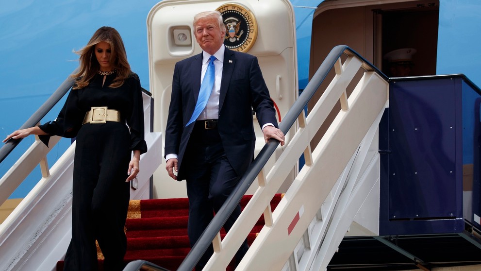 Donald Trump s manželkou na návšteve v Saudskej Arábii