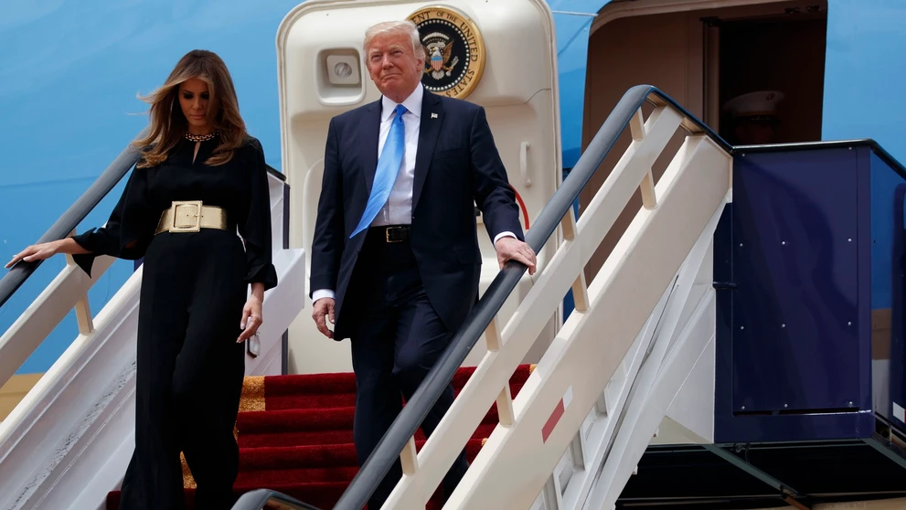 Donald Trump s manželkou na návšteve v Saudskej Arábii