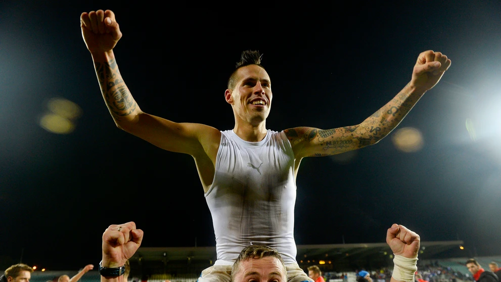 Marek Hamšík - muž, ktorý spečatil sedemnástym reprególom postup na EURO 2016.