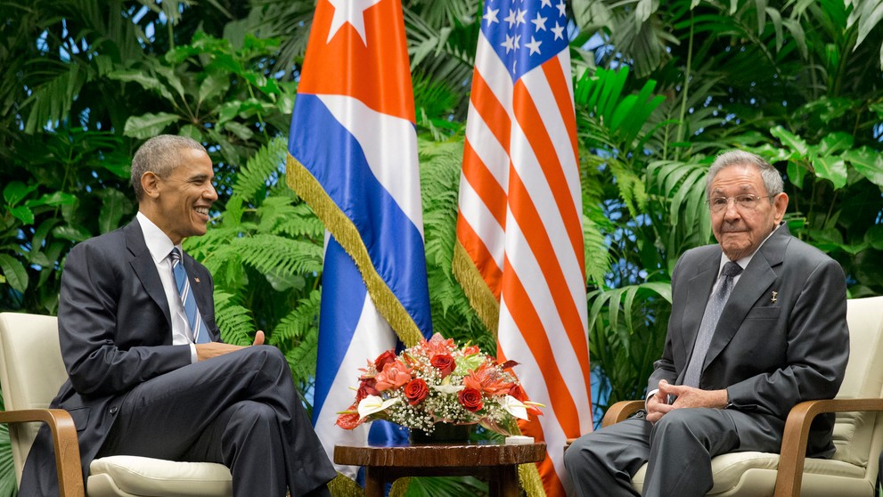 Barack Obama sa stretol s Raúlom Castrom