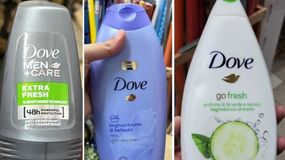 Produkty Dove a Talco