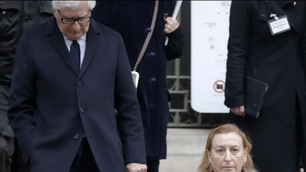 Miuccia Prada a jej manžel. 