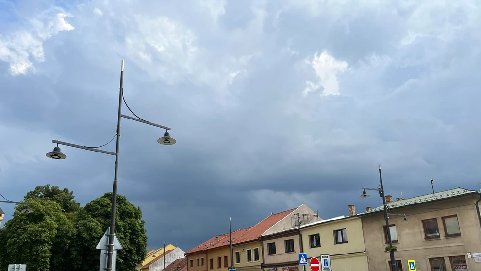 Búrka v Sabinove.
