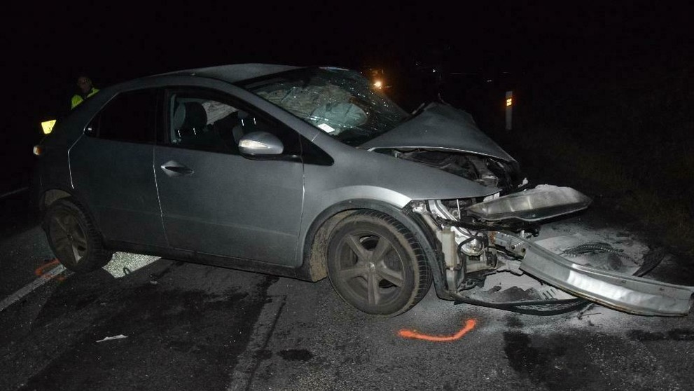 Nehoda pri Rimavskej Sobote.