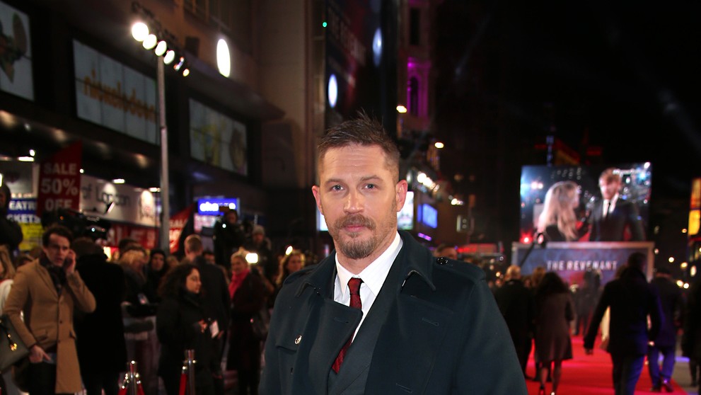Tom Hardy na premiére snímky The Revenant