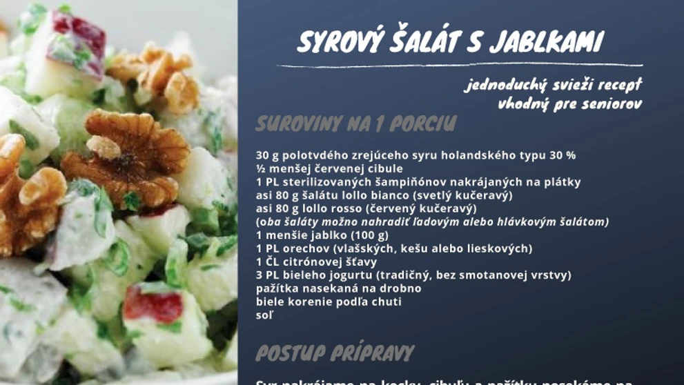 Malá kuchárka pre seniorov.