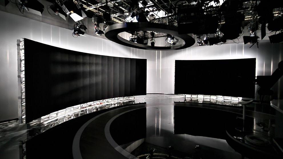 Rekonštrukcia štúdia Televíznych novín.