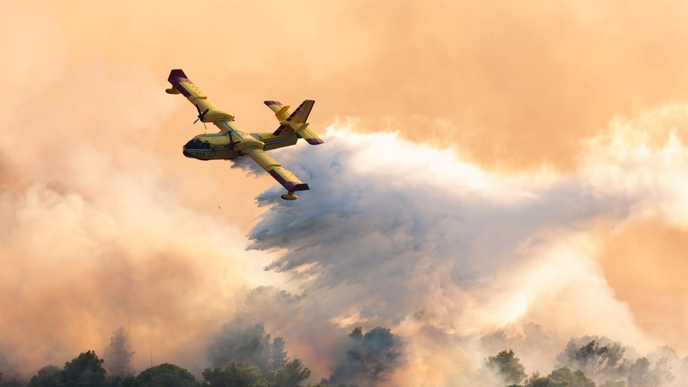 Na chorvátskom ostrove Čiovo vypukol rozsiahly požiar.