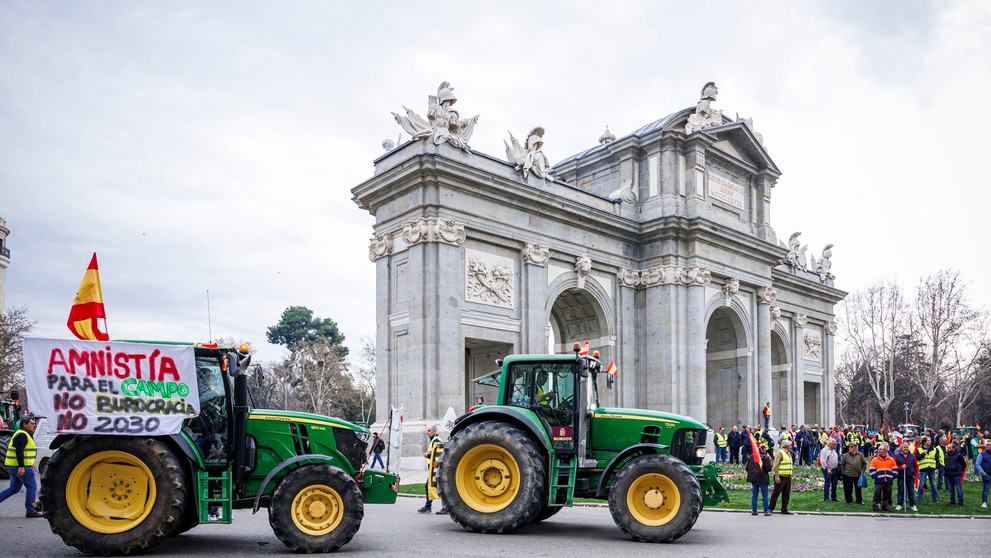 Farmári v Madride.