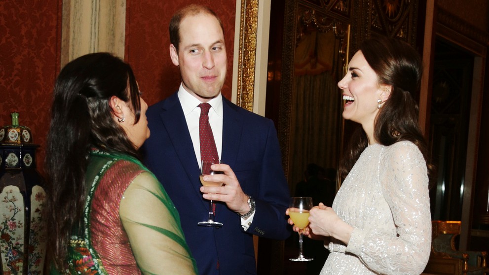 Recepcia v Buckinghamskom paláci. 