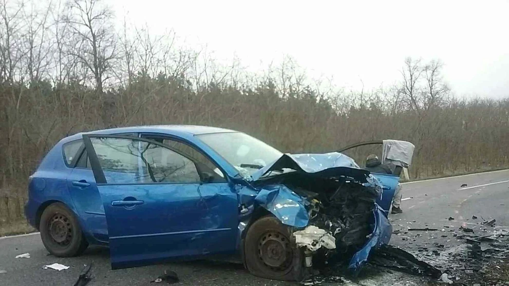 Nehoda pri obci Kostolište. 