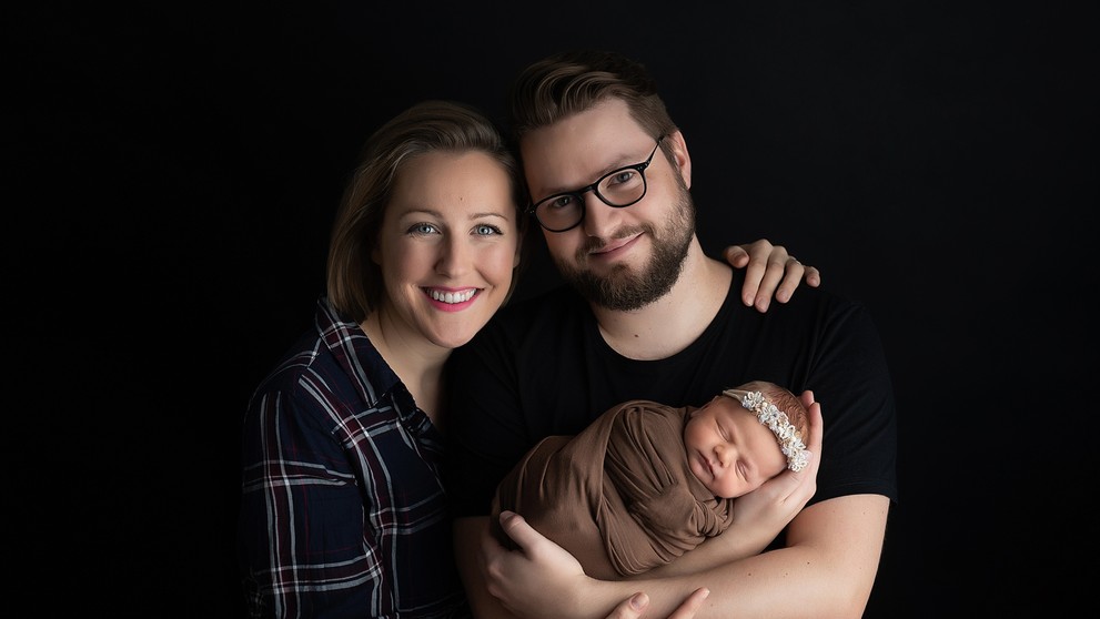 Daniela Šencová s rodinkou