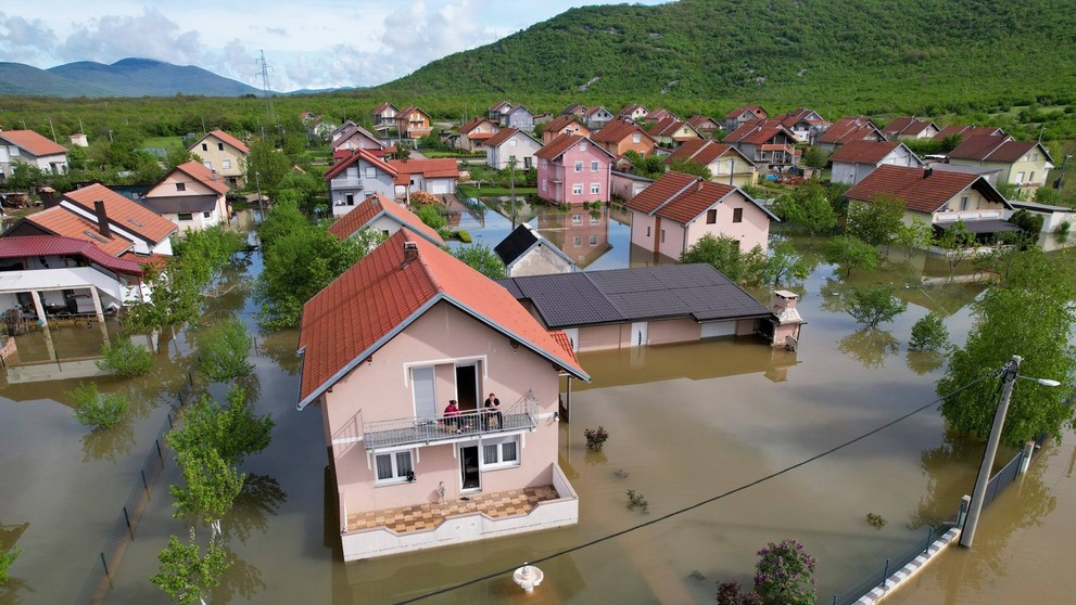 Povodne v Chorvátsku.