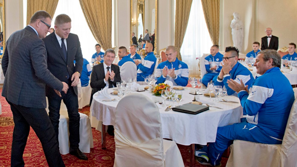Slávnostný obed reprezentantov u premiéra Roberta Fica.