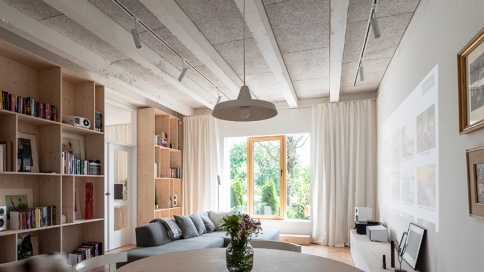 Víťazné dielo v kategórii Interiér - Prízemný byt.