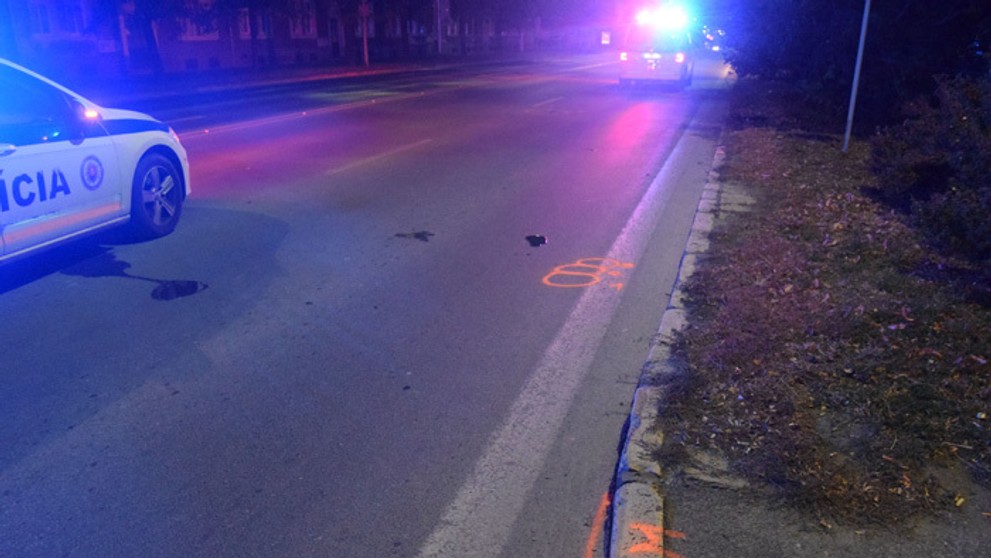 Miesto nešťastia, kde zrazil vodič Mercesedu 27-ročnú ženu.