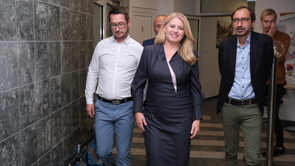 Zuzana Čaputová v Televíznych novinách.