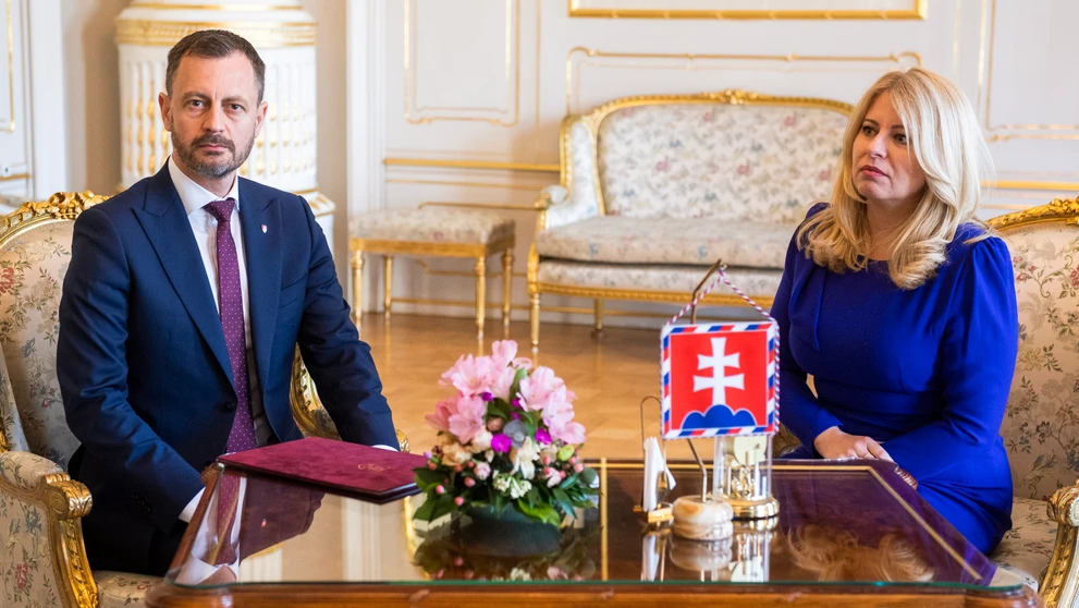 Zuzana Čaputová a Eduard Heger.