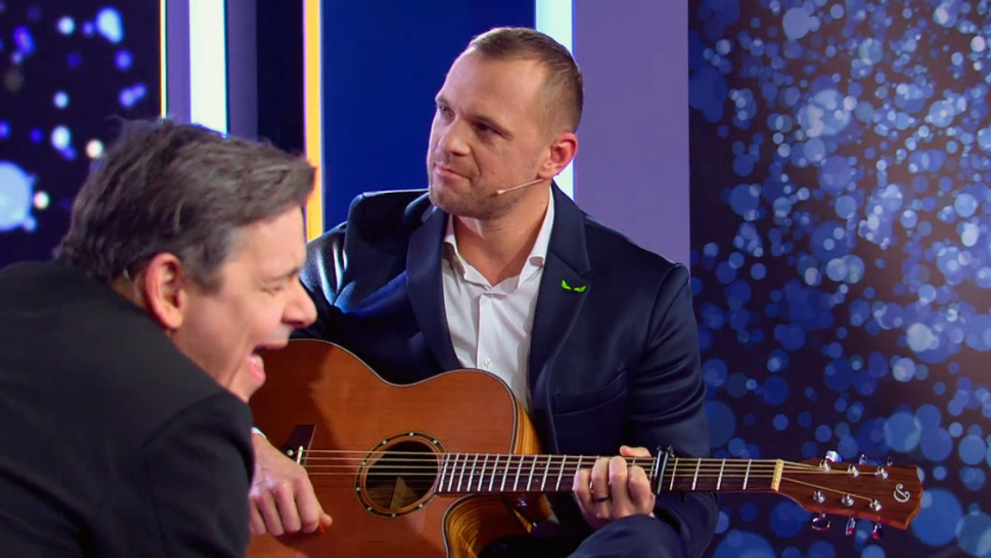 Marián Gáborík zahral na gitare úspešný hit! Adela spievala, Dano zavýjal