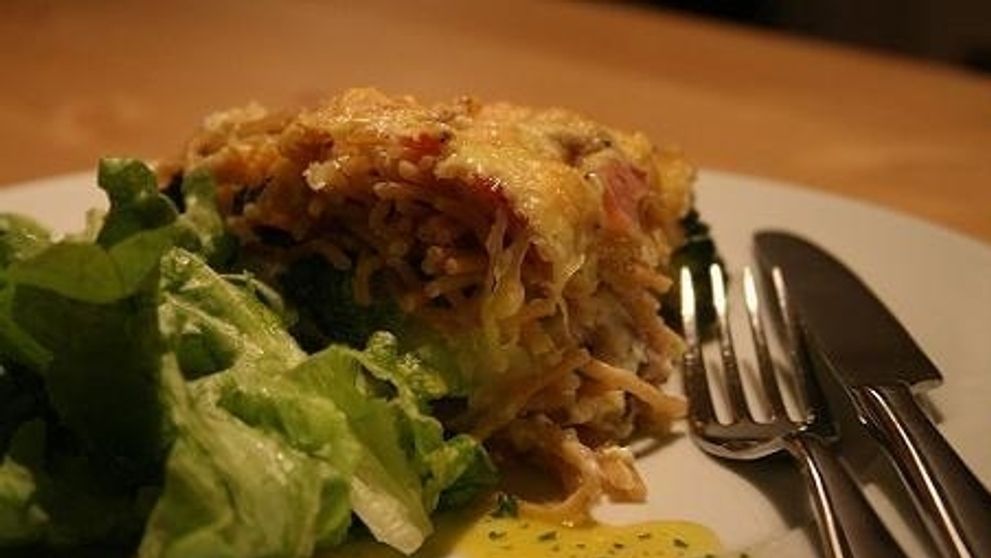 Taliansky špagetový nákyp s tofu