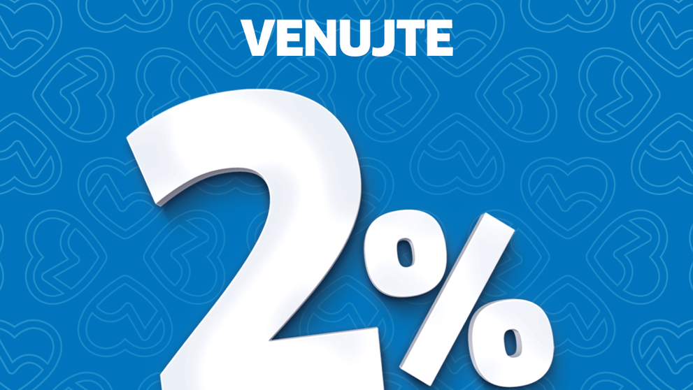 Venujte nám 2 % dane aj v roku 2023