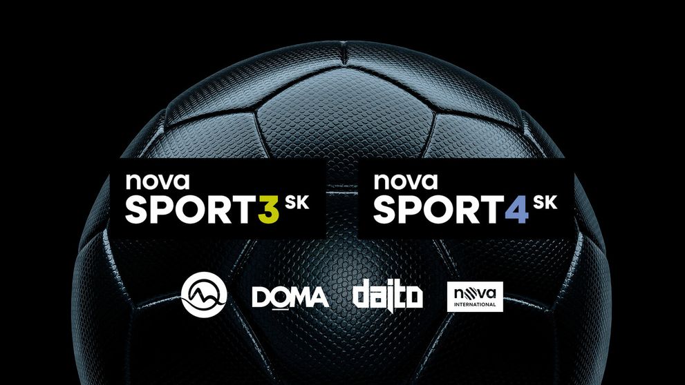 Nové stanice Nova Sport 3 SK a Nova Sport 4 SK prinášajú to najlepšie z európskeho futbalu a reklamu iba pre Slovensko