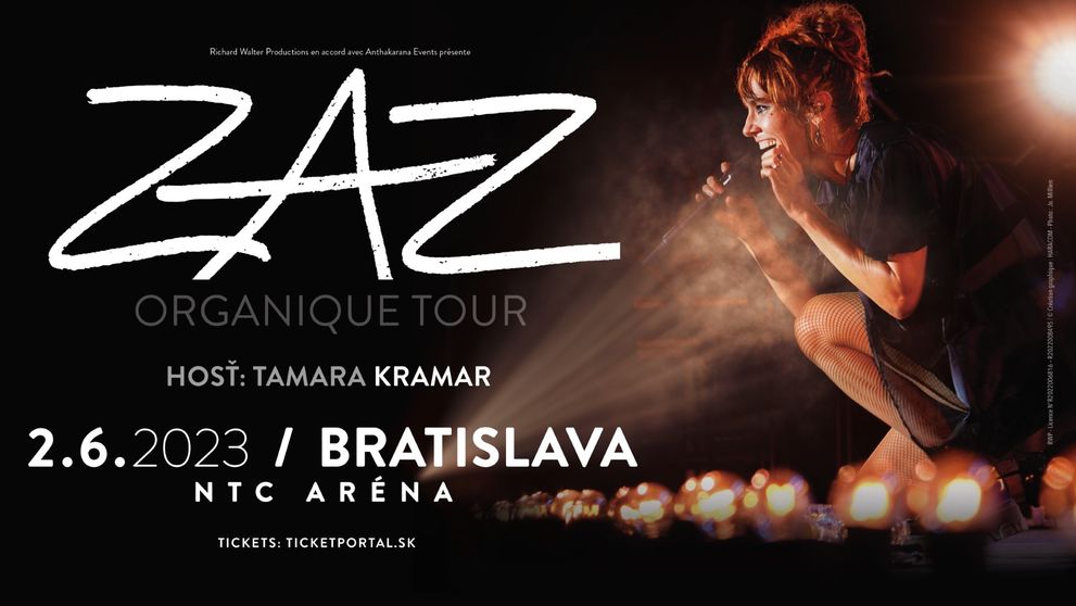 Hosťom koncertu ZAZ v júni v Bratislave Tamara Kramar!