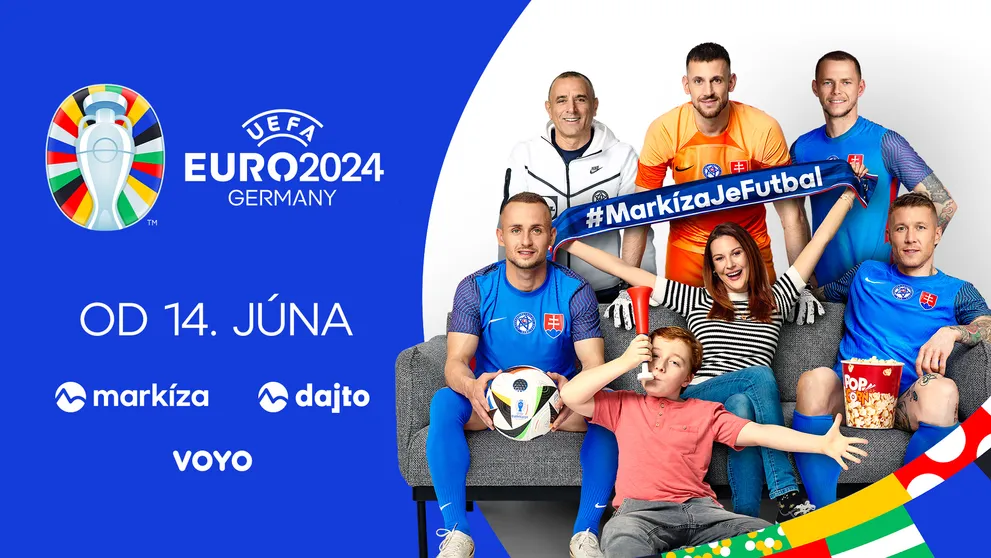 Všetky zápasy, atraktívne štúdiá aj sprievodné relácie so zaujímavými hosťami. Markíza je futbal a prináša šampionát UEFA EURO 2024