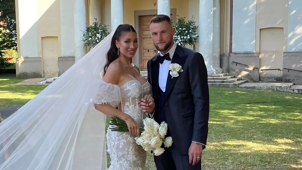 Po futbalovej zmene prišla aj životná. Milan Škriniar sa oženil