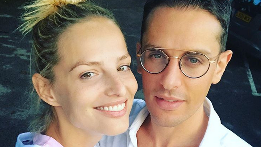 Michaela Kocianová na fotke s tehotenským bruškom