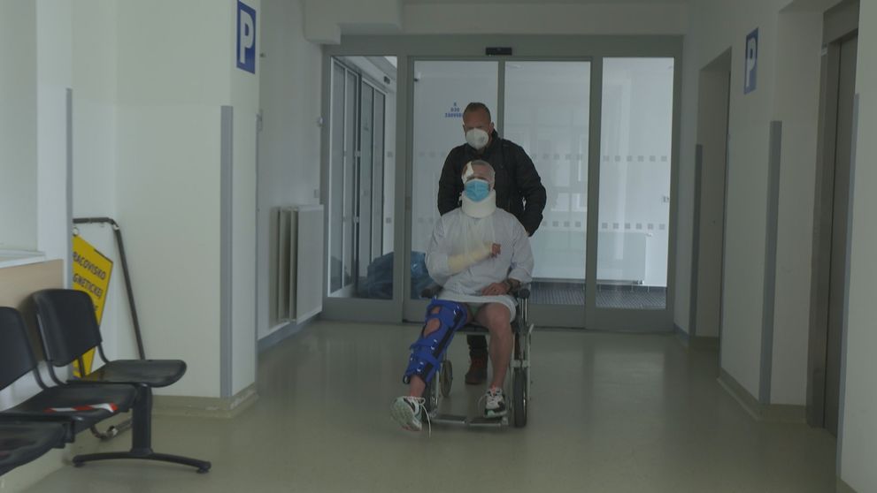 Maroš Molnár ako po vážnom úraze. Tréner skončil s obväzmi