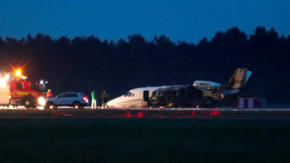 V Dánsku horelo lietadlo. Na palube mal byť tím speváčky Pink