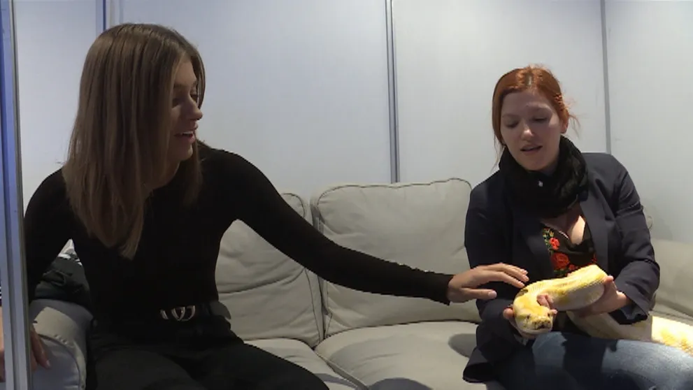 Jasmine skoro vypadli oči. Tohto obrovského hada si musí dať na seba