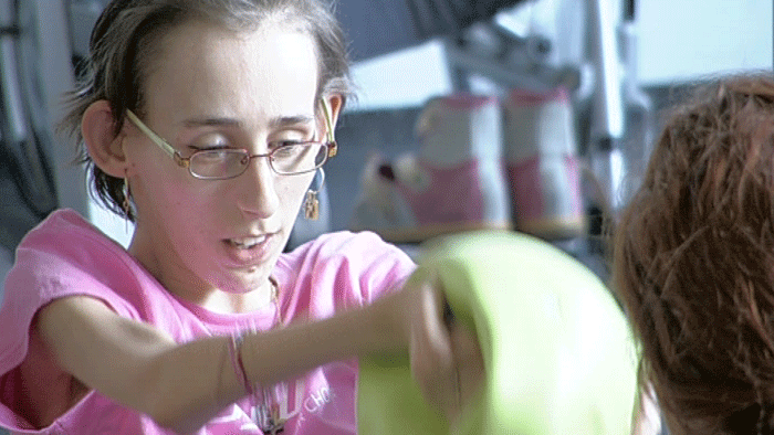 Vozičkárka vo fitku