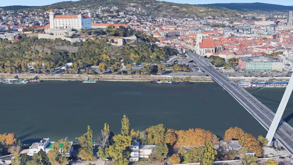 Bratislava na Google Earth už aj v 3D mapách. Môžete sa pozrieť na svoj dom