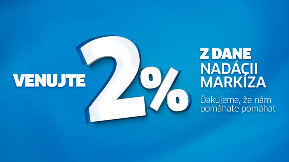 Venujte nám 2% dane aj v roku 2022