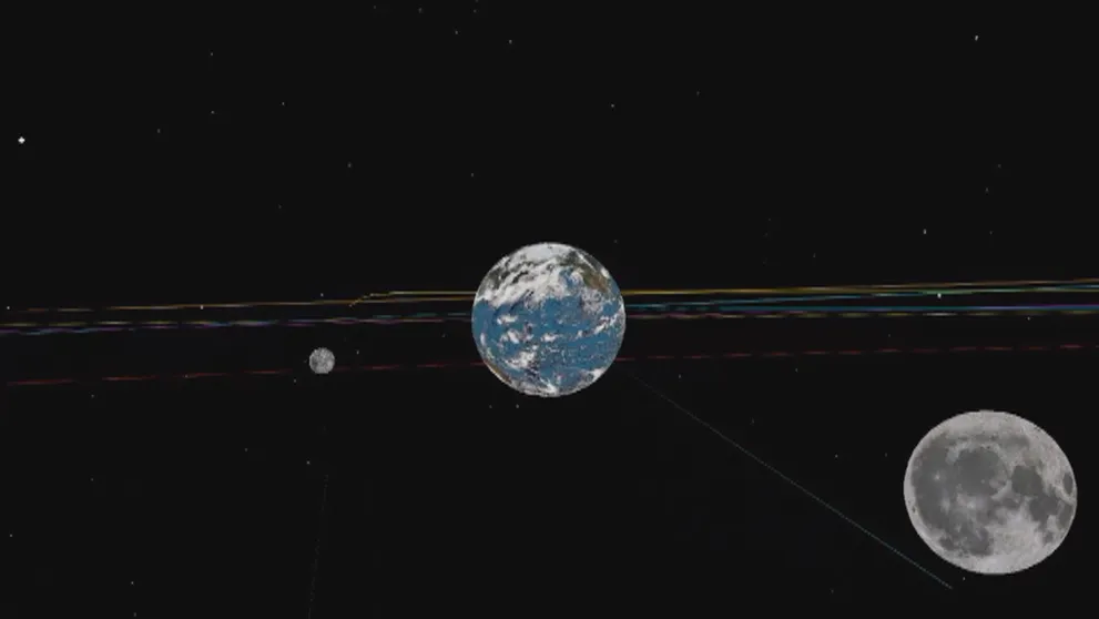 Medzi Zemou a Mesiacom preletel asteroid