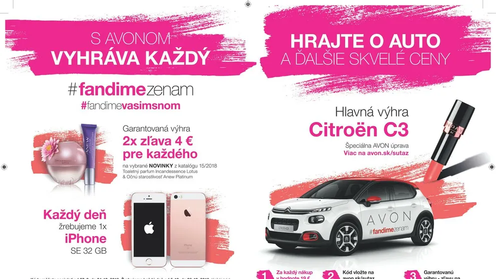 S AVONom vyhráva každý!