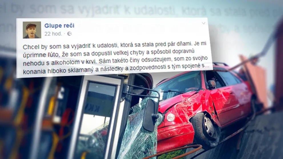 Youtuber, ktorý havaroval opitý, sa kajá. Všetkým posiela silný odkaz