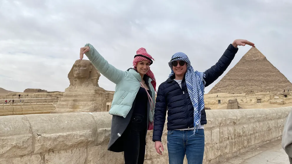 Nástrahy v Egypte: V pyramíde chytila Janka paniku, Martin zareagoval perfektne